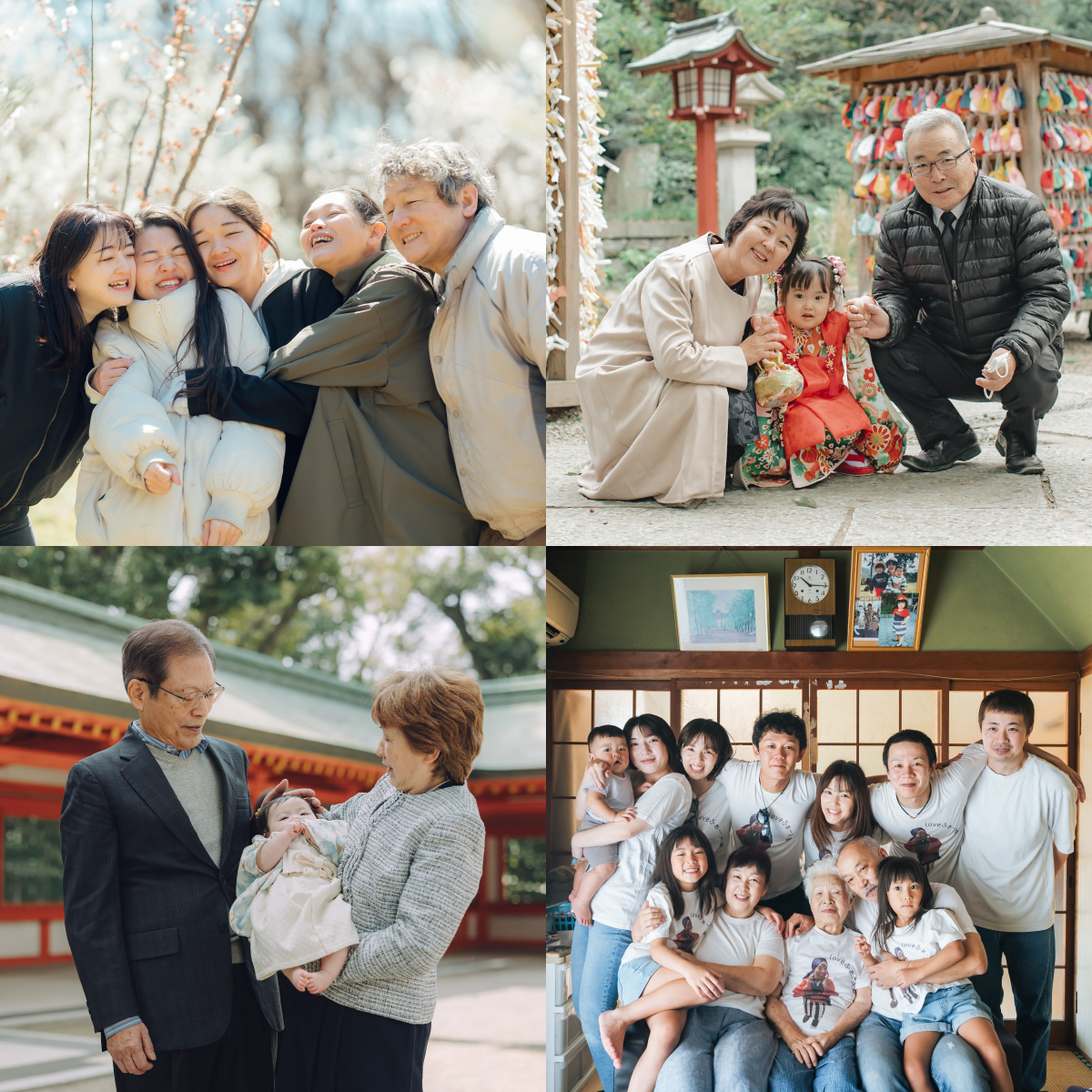 家族写真を使った年末年始の帰省ギフト